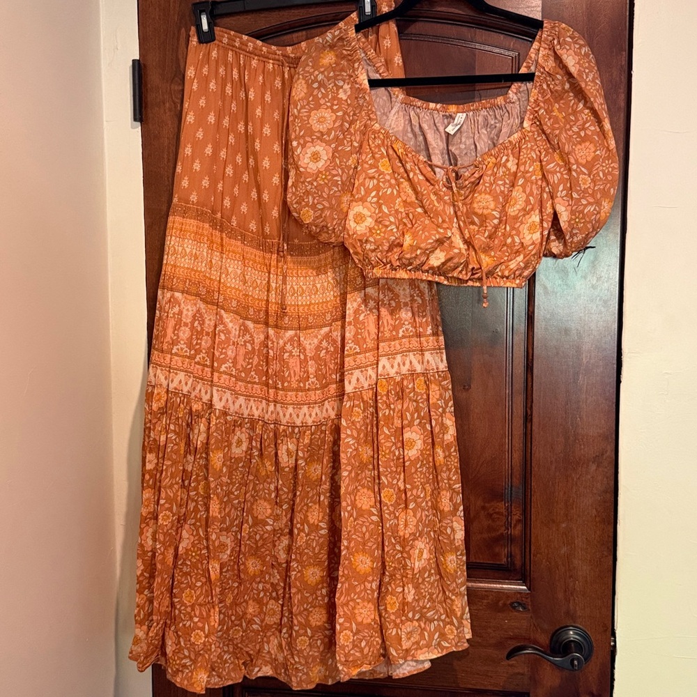 Spell Women's Maxi Dress in Earthy Tones - Picture 2 of 3